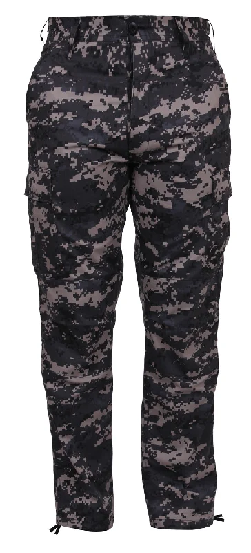 Battle Dress Pants- Subdued Urban Digital Chic Capri Pants