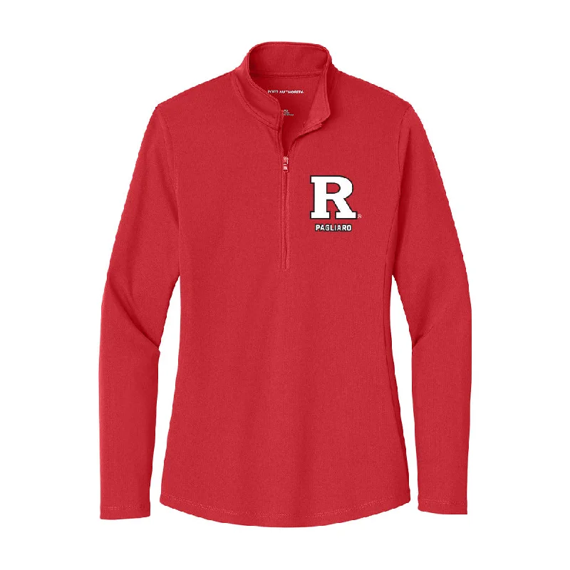 Rutgers - NCAA Women's Gymnastics : Anna Pagliaro - Women's Lightweight Quarter Zip Jacket Mesh Jacket Canvas Jacket Denim Jacket Rutgers - NCAA Women's Gymnastics : Anna Pagliaro - Women's Lightweight Quarter Zip Jacket Mesh Jacket Canvas Jacket Denim Jacket