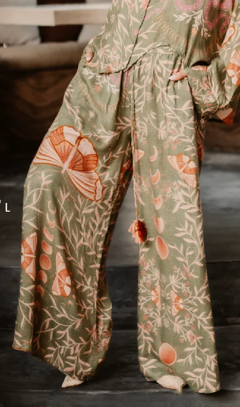 PAPILLON PANTS Elegant High-Waist Pants