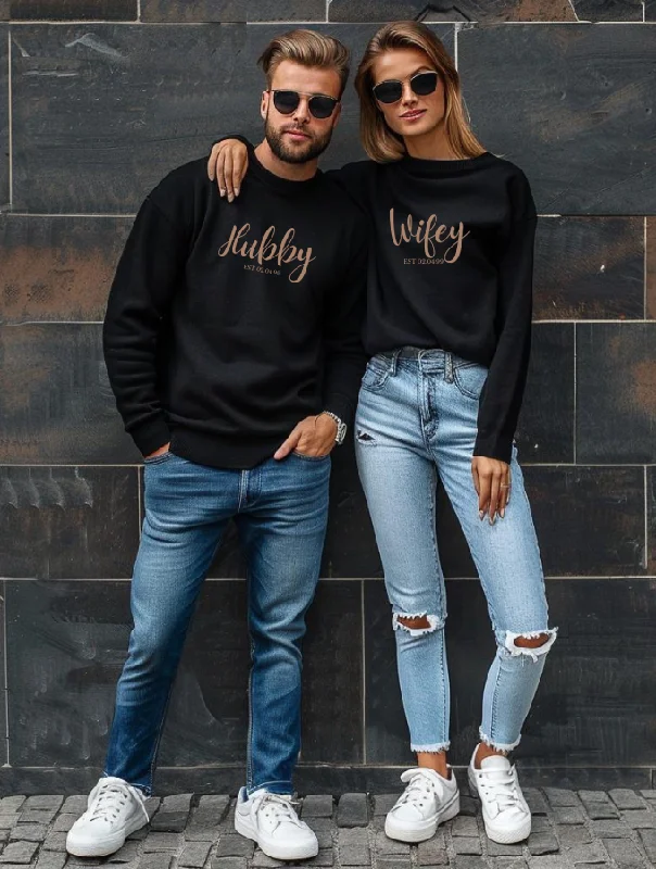 HUBBY SWEATER - BLACK Lace Blend Ribbed Blend Corduroy Blend