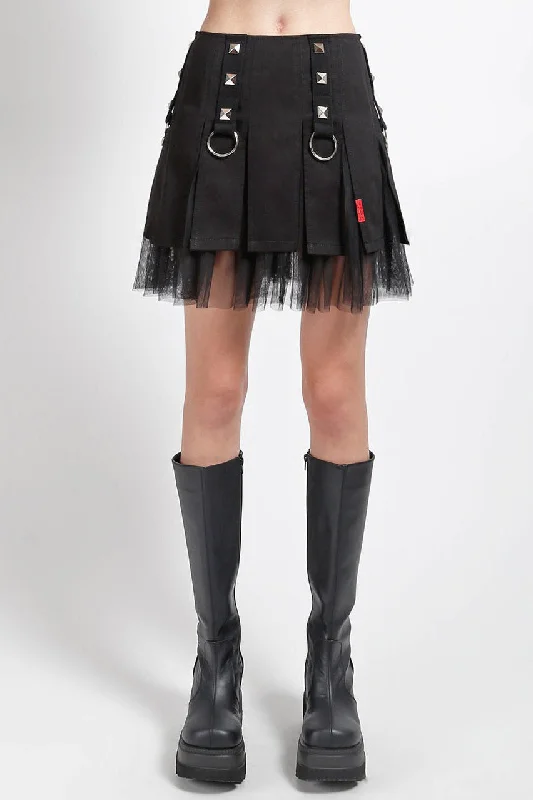 Tripp NYC Banshee Skirt pleated skirt texture