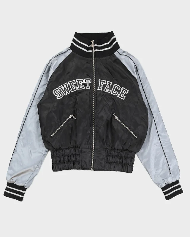 Y2K 00s JLO By Jennifer Lopez Sweet Face Letterman Jacket - L Wool Jacket Cashmere Jacket Tweed Jacket Y2K 00s JLO By Jennifer Lopez Sweet Face Letterman Jacket - L Wool Jacket Cashmere Jacket Tweed Jacket