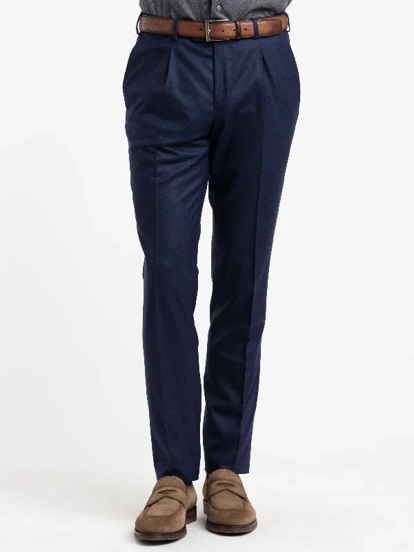 Navy Wool Dress Pants Casual Sweatpants Style