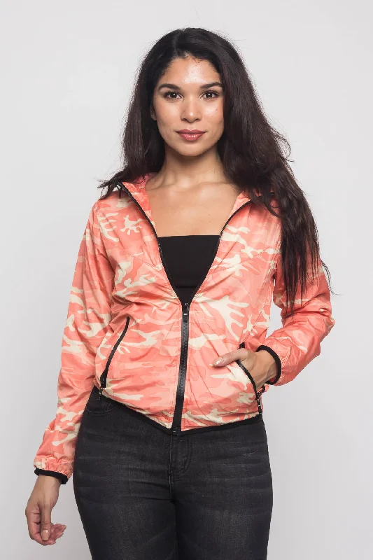 Camo Windbreaker Jacket Print Jacket Jacquard Jacket Embroidered Jacket