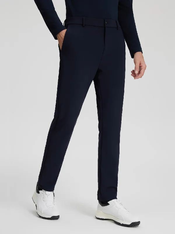 Dark Blue Outdoor Stretch Casual Pants Soft Wool Pants