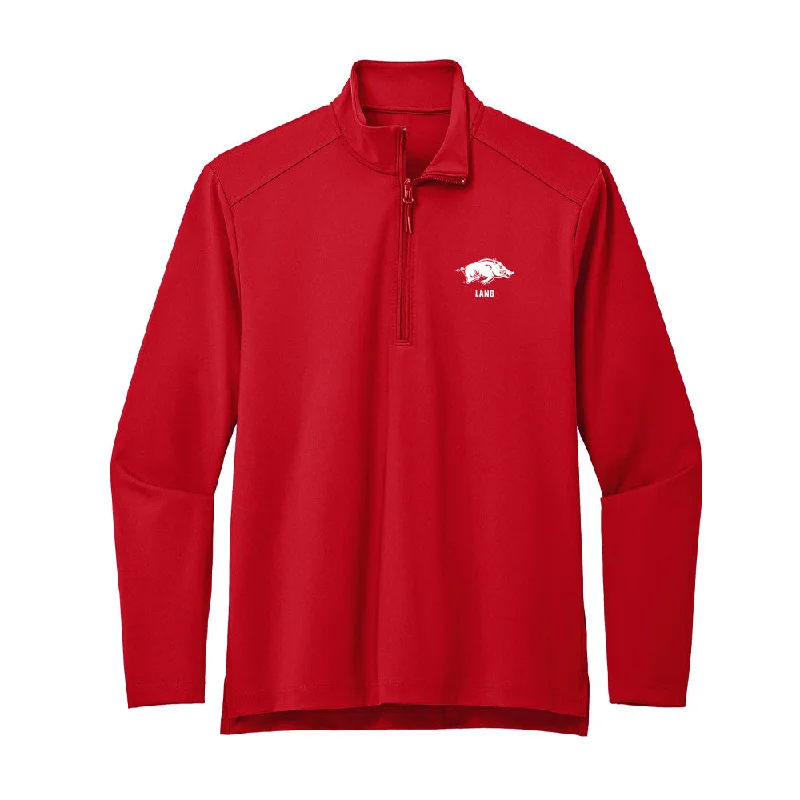 Arkansas - NCAA Women's Gymnastics : Jaleigh Lang - Premium Quarter Zip Jacket Wool Jacket Cashmere Jacket Tweed Jacket Arkansas - NCAA Women's Gymnastics : Jaleigh Lang - Premium Quarter Zip Jacket Wool Jacket Cashmere Jacket Tweed Jacket