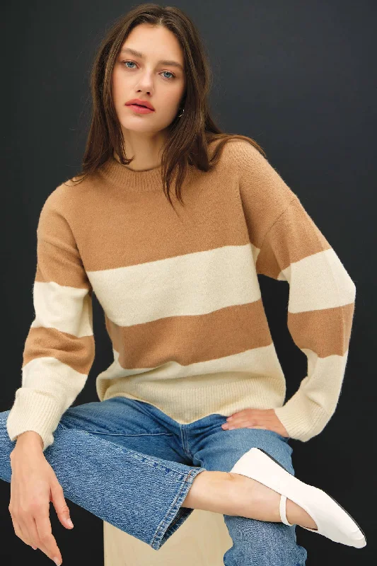 Latte Stripe sweater Polka Dot Checkered Tartan