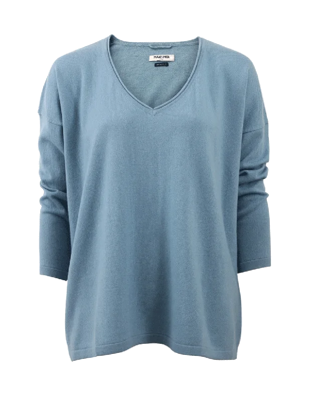 Cashmere And Fur "You" Sweater Graphic Sweater Embroidered Appliqued