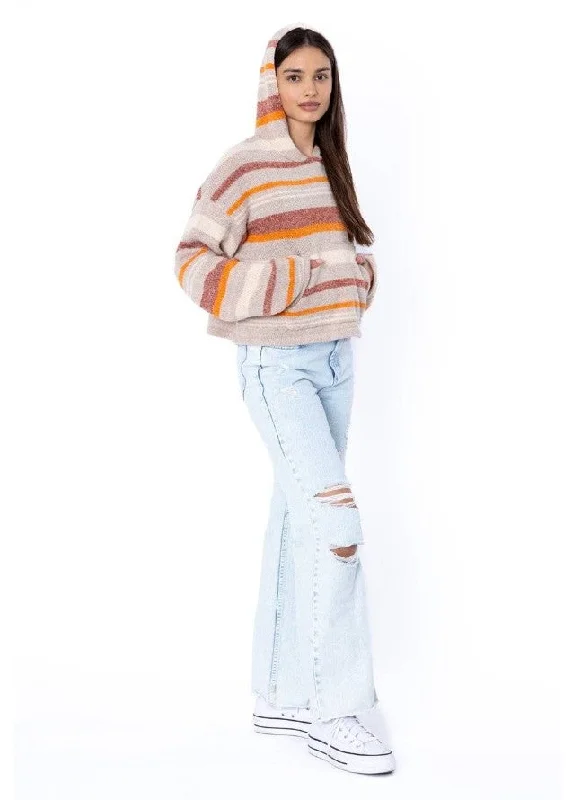 Sisstrevolution Seabrook Hooded Knit Sweater - Win25 Herringbone Houndstooth Plaid