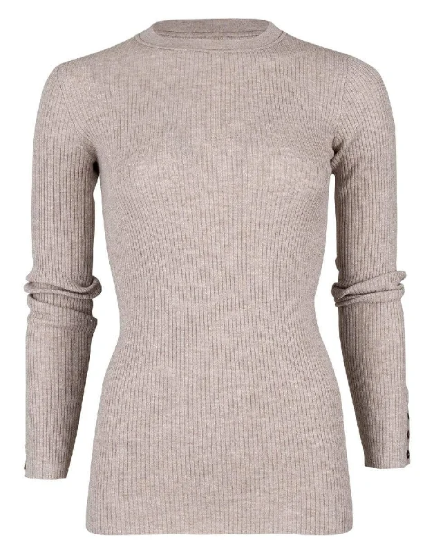 Sand Cashmere and Lurex Ribbed Sweater Jersey Fabric Tulle Fabric Batik Fabric