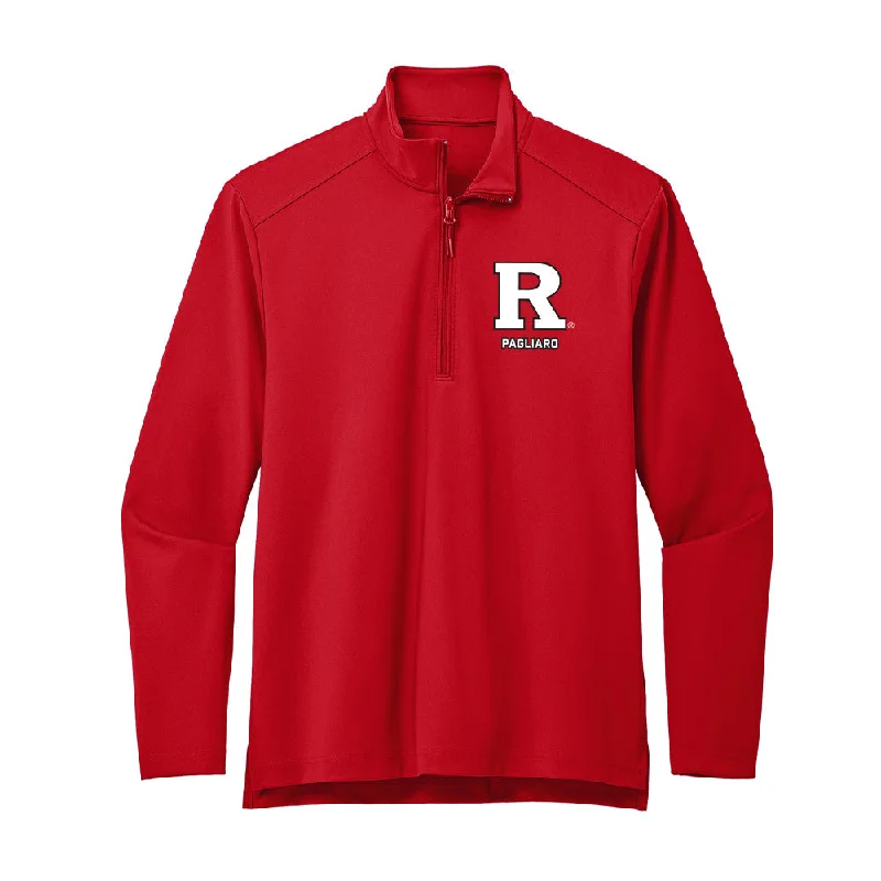Rutgers - NCAA Women's Gymnastics : Anna Pagliaro - Premium Quarter Zip Jacket Front Pockets Side Pockets Patch Pockets Rutgers - NCAA Women's Gymnastics : Anna Pagliaro - Premium Quarter Zip Jacket Front Pockets Side Pockets Patch Pockets