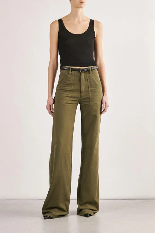 Quentin Pant - Olive Green Trendy Work Pants
