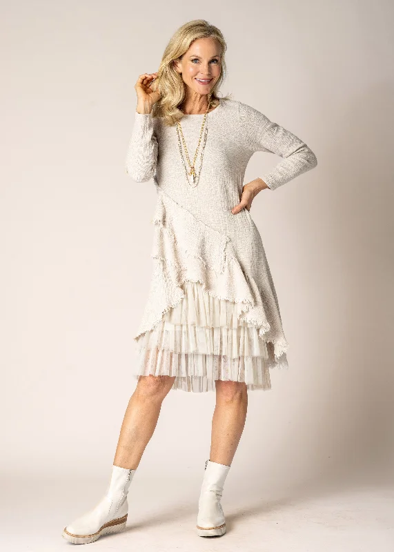 Kelsie Skirt in Latte velvet skirt plush