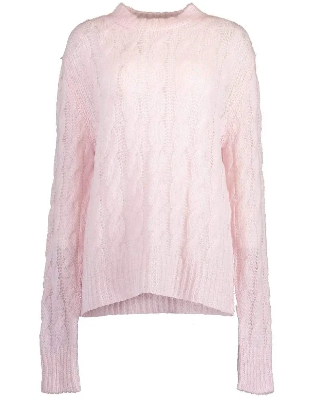 Lightweight Open Weave Sweater Slim Fit Regular Fit Oversized
