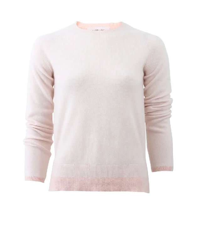 Crewneck Sweater Chenille Brocade Lace