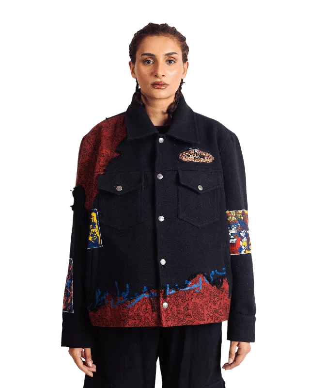 POETS JACKET V5 Notch Collar Jacket Peter Pan Collar Jacket Cowl Neck Jacket