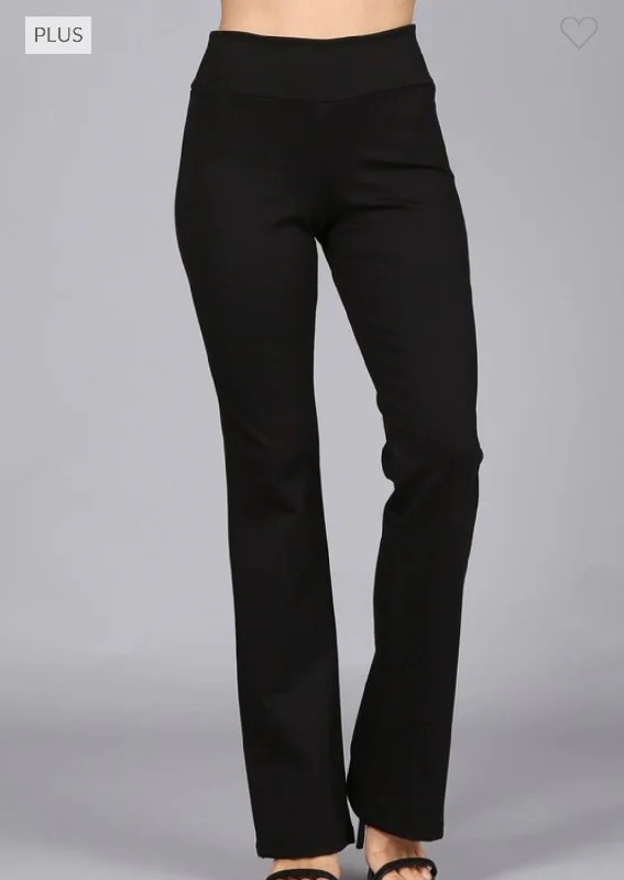Pull On Dress Pants Black Fashionable Work Pants