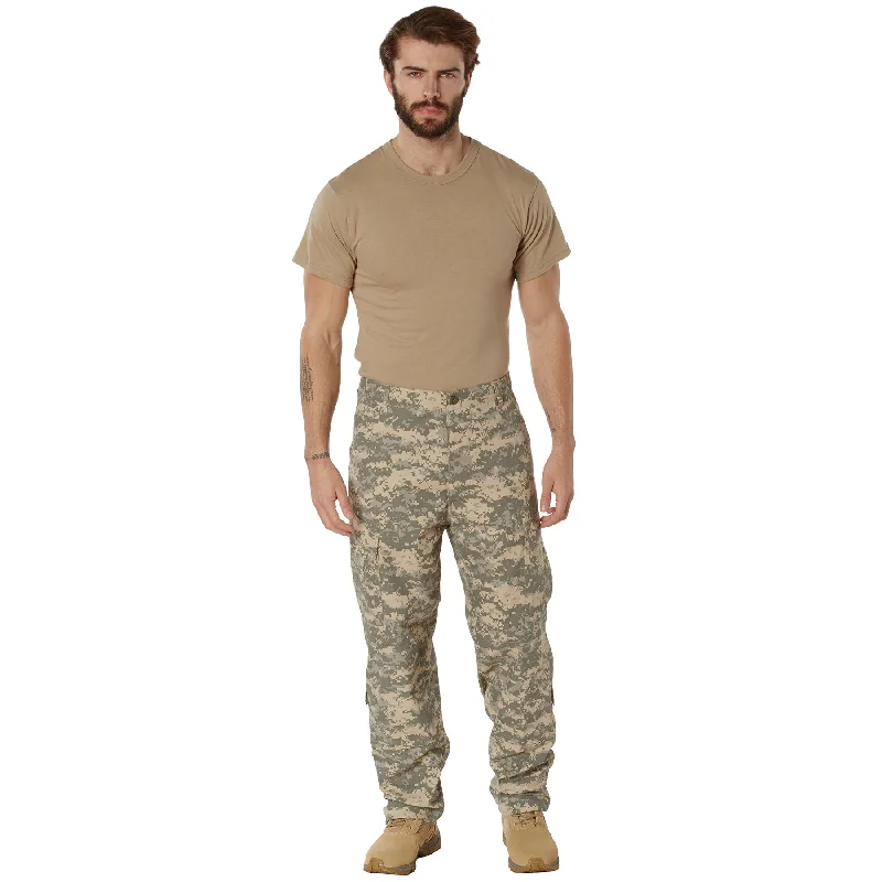 Army Combat Uniform Pant -Made to Mil-Spec- A.C.U. Digital Sleek Black Pants