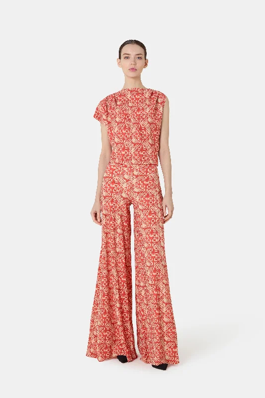 SKYLA PRINTED PANTS Soft Sweatpants Style