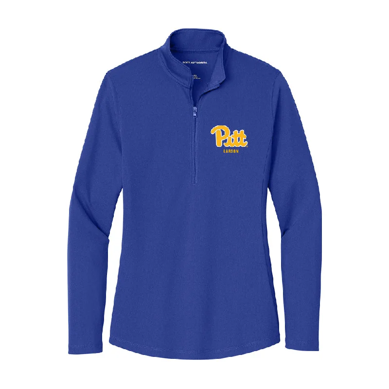 Pittsburgh - NCAA Women's Gymnastics : Kaylee Larson - Women's Lightweight Quarter Zip Jacket Trench Coat Raincoat Waterproof Jacket Pittsburgh - NCAA Women's Gymnastics : Kaylee Larson - Women's Lightweight Quarter Zip Jacket Trench Coat Raincoat Waterproof Jacket