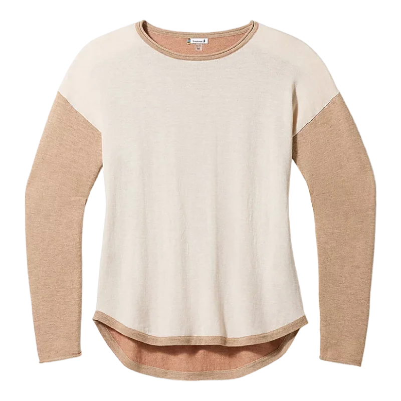 Women's Smartloft Sweater Notch Collar Peter Pan Collar Cowl Neck