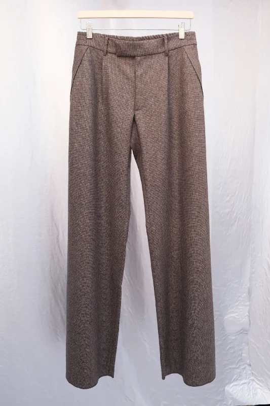 GRANDPA RAW EDGE PANTS Stylish Paperbag Waist Pants