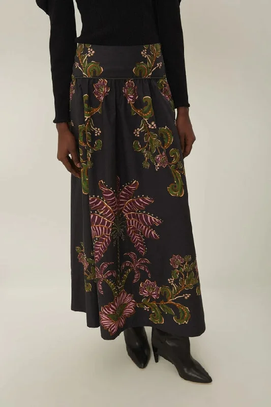 FARM RIO Midi Skirt cashmere skirt soft
