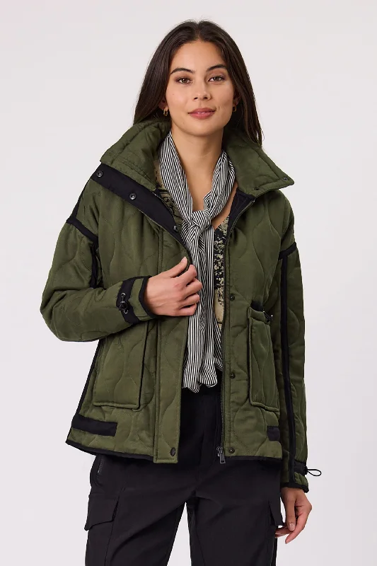 DESIGN NATION TERRITORY JACKET - KHAKI Cotton Jacket Linen Jacket Terry Jacket