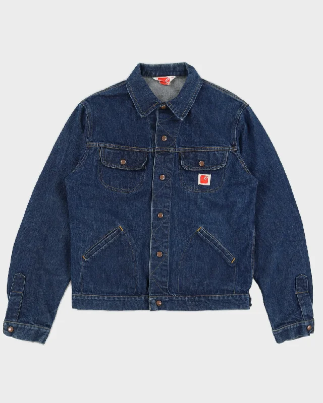 Vintage 70s GWG Dark Wash Denim Jacket - L Mesh Jacket Canvas Jacket Denim Jacket