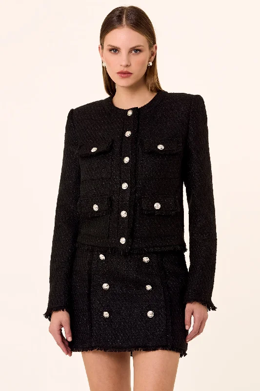 Odessa Jacket - Black Faux Fur Jacket Real Fur Jacket Shearling Jacket