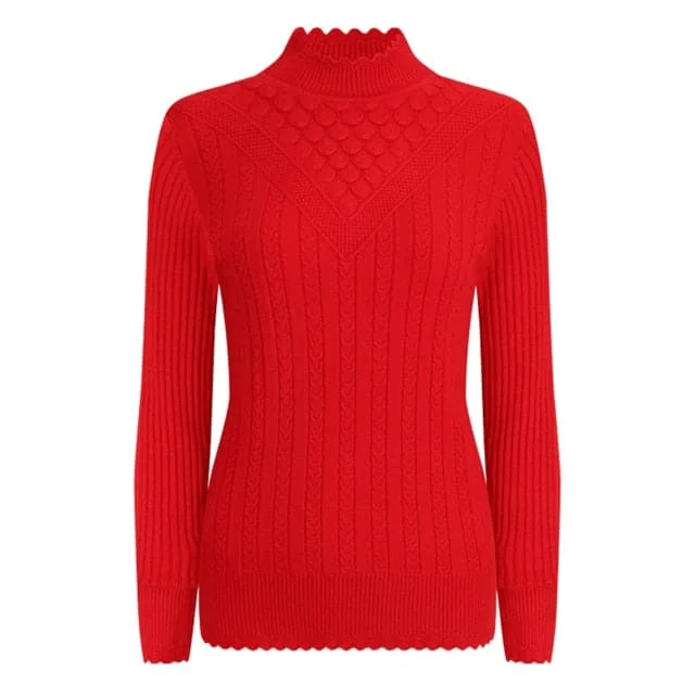 UTG Women's Fashion Elegant Pure Color Red Trendy Stylish Designer Sweater Slim Fit Regular Fit Oversized UTG Women's Fashion Elegant Pure Color Red Trendy Stylish Designer Sweater Slim Fit Regular Fit Oversized
