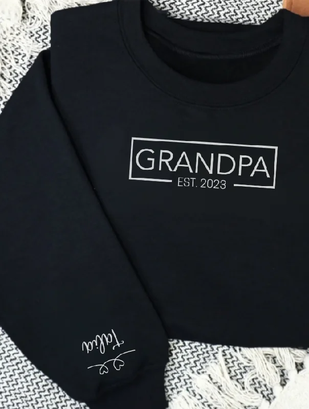 GRANDPA SWEATER - BLACK Soft Cozy Warm