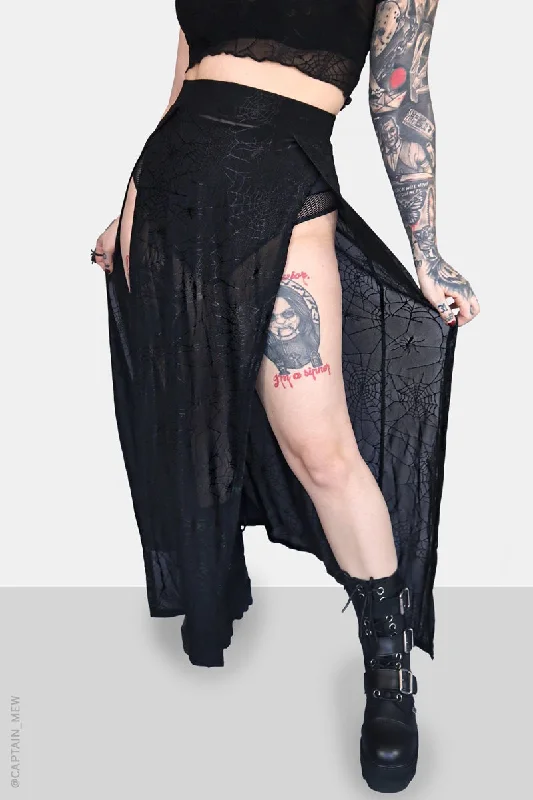 Spinnerette M-Line Maxi Skirt lace skirt elegant