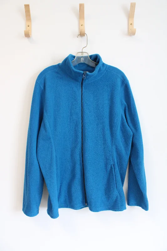 Old Navy Blue Zip-Up Jacket | XL Zippered Jacket Buttoned Jacket Snapped Jacket