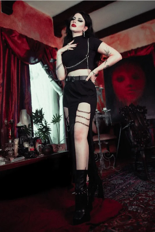 Bad Ritual Skirt satin skirt smooth