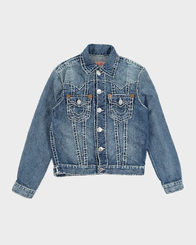 True Religion Classic Jean Jacket - S Trench Coat Raincoat Waterproof Jacket