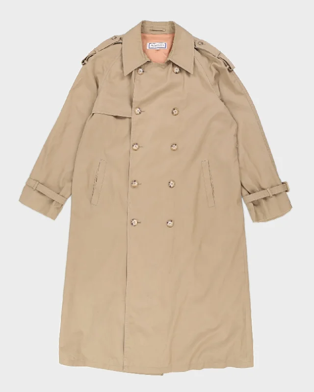 Vintage 80s Yves Saint Laurent Beige Mac Jacket - M Bomber Jacket Anorak Windbreaker Vintage 80s Yves Saint Laurent Beige Mac Jacket - M Bomber Jacket Anorak Windbreaker