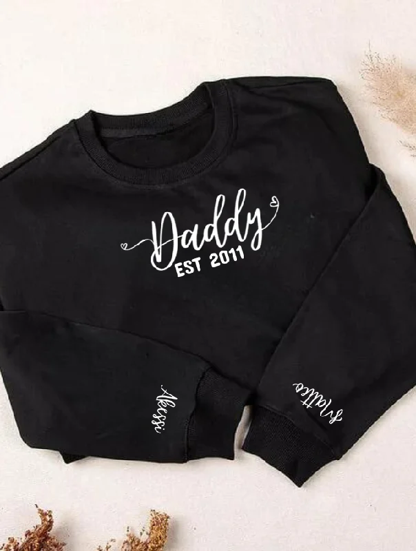 DADDY SWEATER - BLACK Bright Pastel Dark
