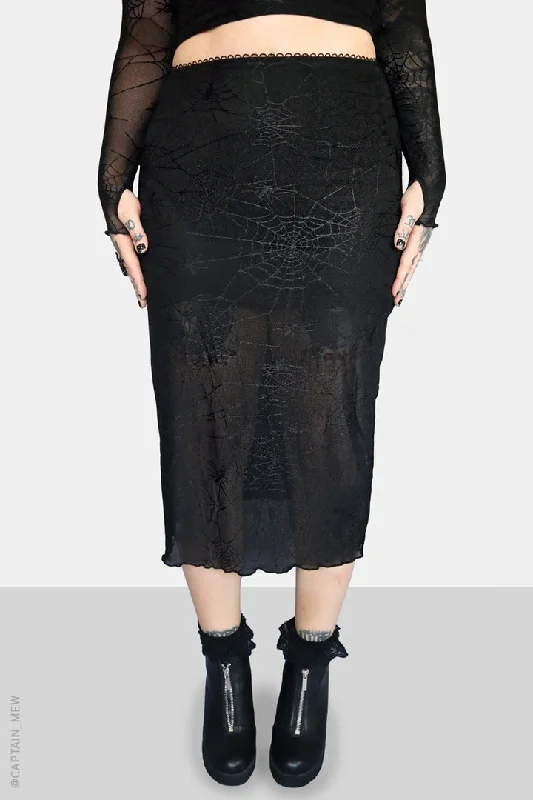 Spinnerette Midi Skirt cashmere skirt fine