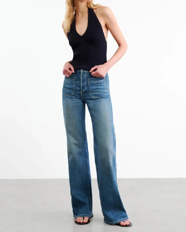 Florence Pant in Classic denim Chic Black Leggings