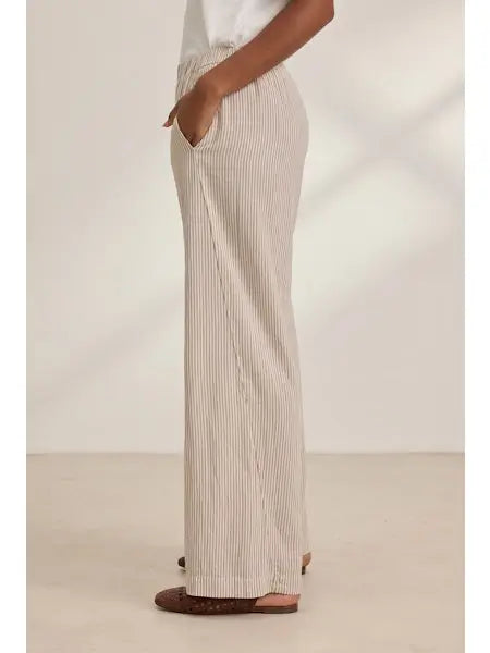 Velvet with Cleo Wade - Kelly pant in oatmeal Chic Capri Pants