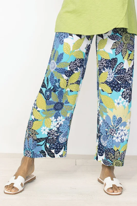 Habitat 39565 Vintage Mixed Print Flood Pant Slim Fit Casual Pants