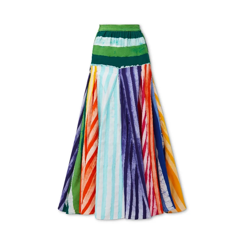 Hand-Batik Mixed Print Alicia Skirt cashmere skirt fine