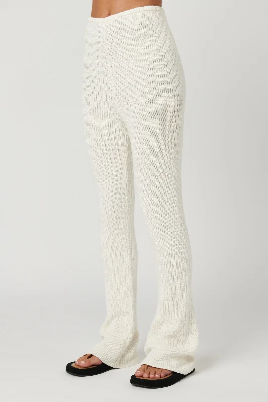 BAYSE JOYA PANT - IVORY Fashionable Track Pants