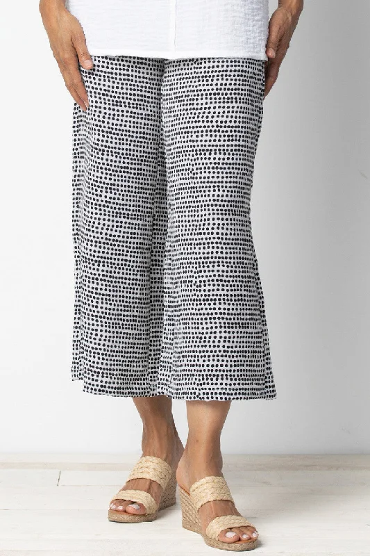 Habitat 35467 Dots Crop Pants Formal Wide-Leg Pants