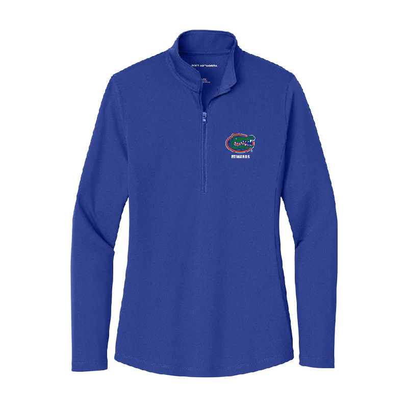 Florida - NCAA Women's Gymnastics : Brianna Edwards - Women's Lightweight Quarter Zip Jacket Denim Jacket Leather Jacket Suede Jacket Florida - NCAA Women's Gymnastics : Brianna Edwards - Women's Lightweight Quarter Zip Jacket Denim Jacket Leather Jacket Suede Jacket