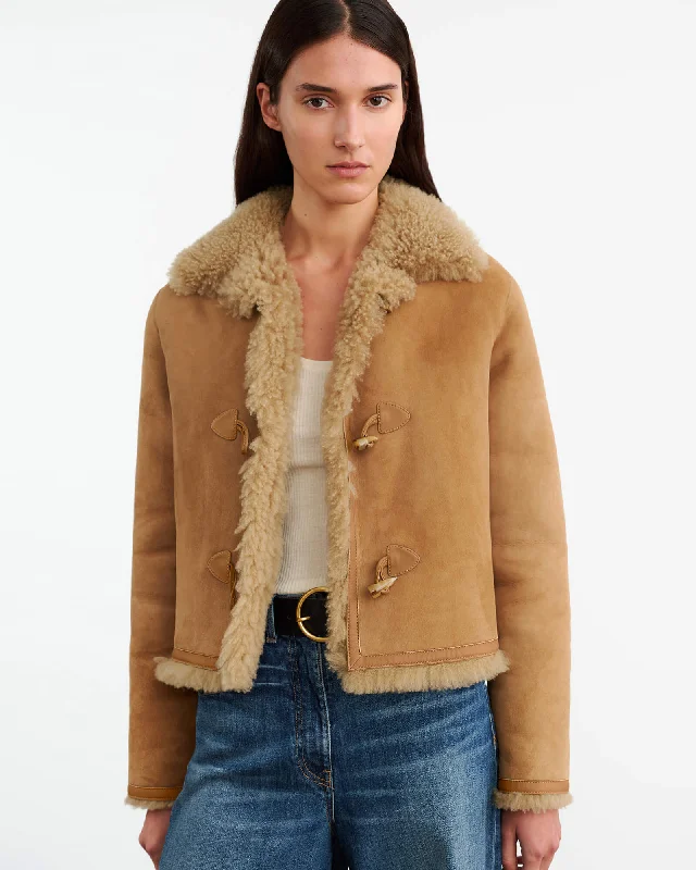 BENOITE SHEARLING JACKET Plaid Jacket Tartan Jacket Houndstooth Jacket