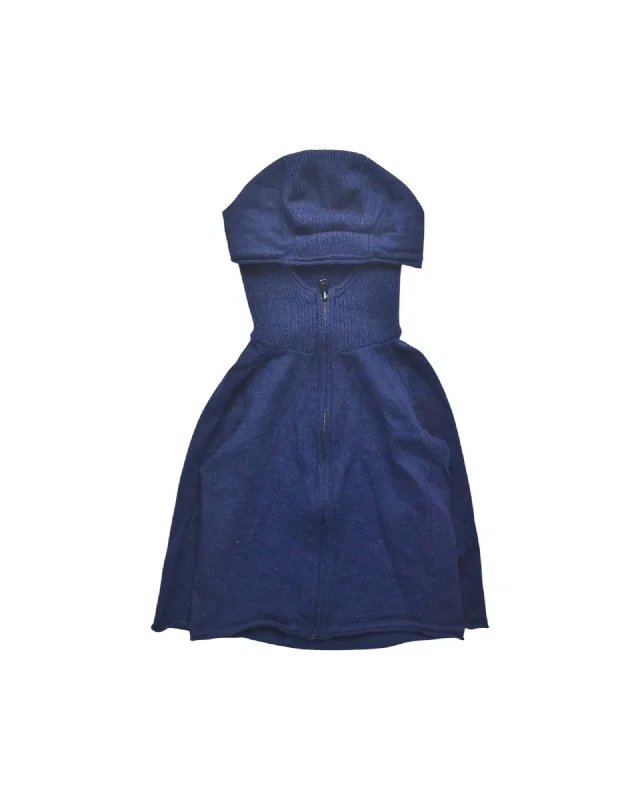 COS Wool Knit Hooded Sweater Dress 1-2T Fleece Sweater Nylon Polyester