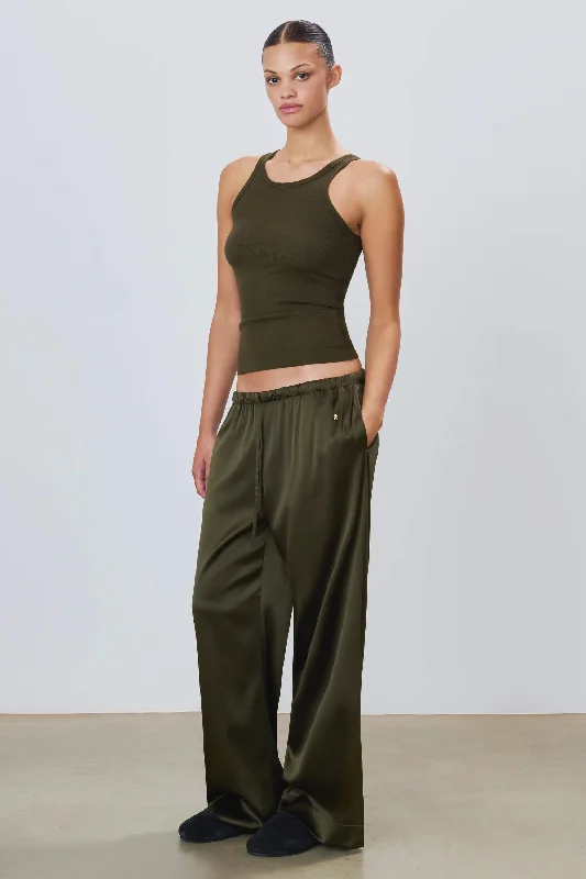 Eterne - Brody Pant in Moss Classic Bootcut Trousers