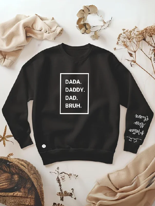 ALL DADS SWEATER - BLACK Boxy Sweater Fitted Sweater A-Line
